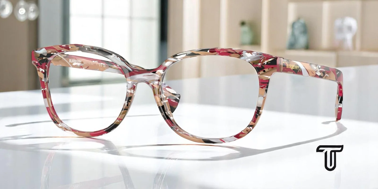 BURBERRY BE2291 3792 Striped Check Demo Lens 51 mm Women
