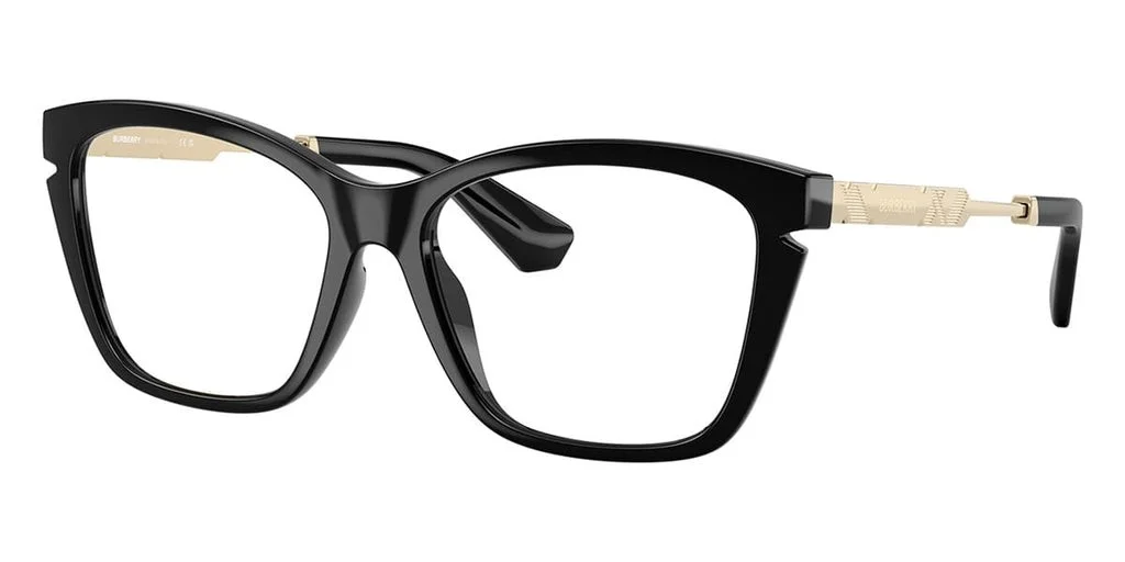 Burberry BE2427U 3001 Shiny Black Frame Demo Lens 54mm Women