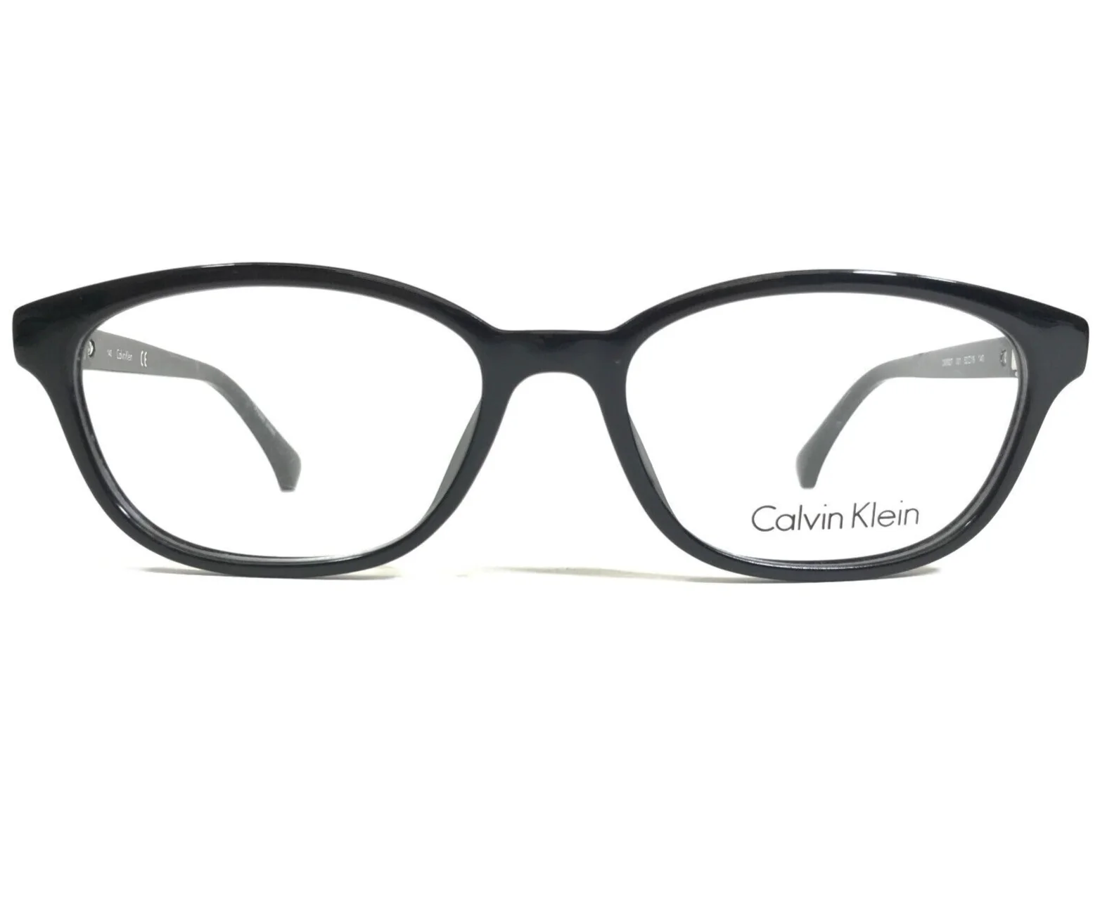 Calvin Klein Eyeglasses Frames CK5927 001 Shiny Black Silver Cat Eye 52-16-140 2