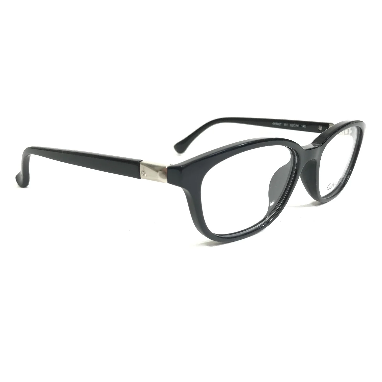 Calvin Klein Eyeglasses Frames CK5927 001 Shiny Black Silver Cat Eye 52-16-140 3
