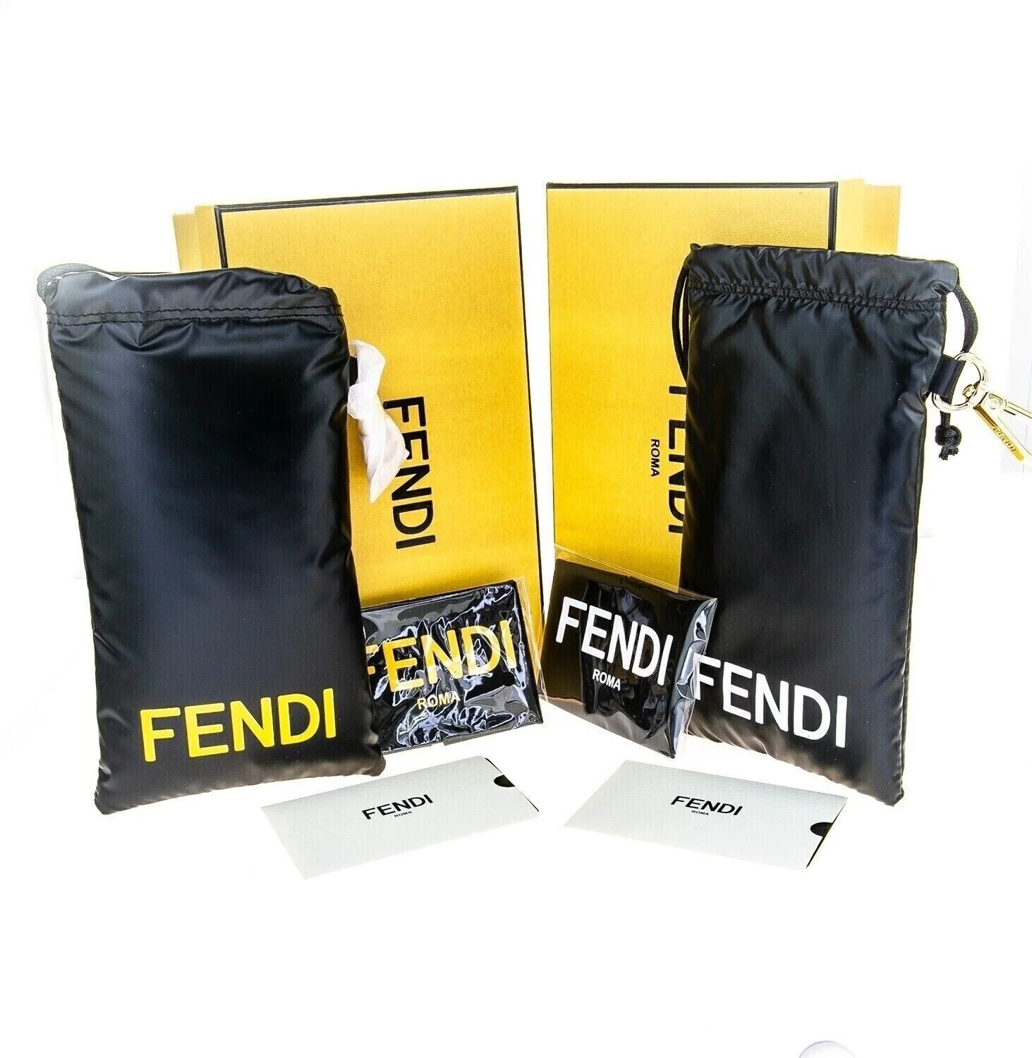 FENDI FENDIGRAPHY HOBO LOGO 50065 001 Gray Crystal Eyeglass Frame 50mm FE50065I 2