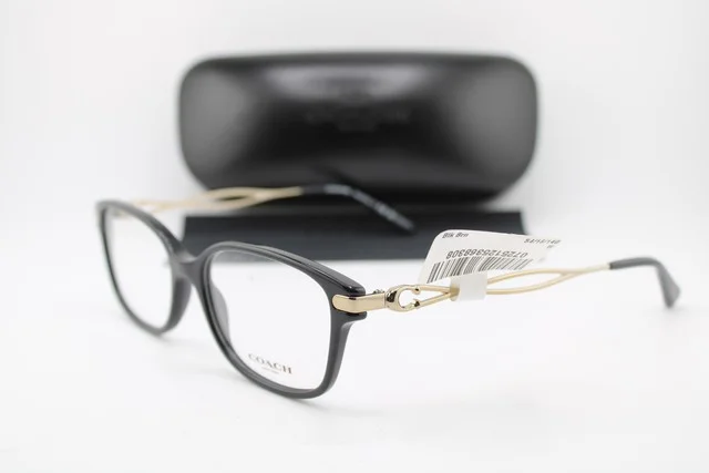 NEW COACH HC 6172 5002 BLACK GOLD GUNMETAL AUTHENTIC EYEGLASSES 54-16